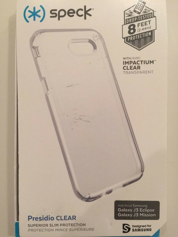 Speck Presidio Clear Series Case Cover For Samsung Galaxy J3 2017 Clear New
