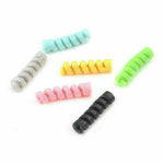 8Pc Universal Twist Spiral Cable Protector Saver Cover For All Mobile Cell Phone